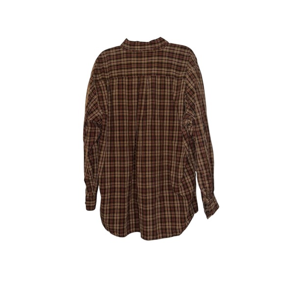 Carhartt Mens XL Plaid Button‎ Down Shirt Brown Orange Long Sleeve S153DKB 2007 - Picture 8 of 8